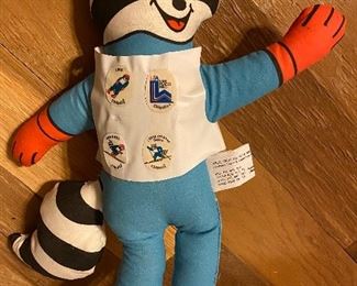 1980 Olympic Games Stuffed Raccoon