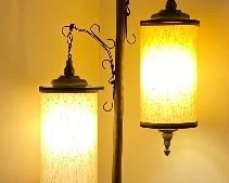 MCM Mid Century Style Ceiling to Floor Vintage Lamp