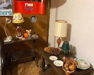 TWA Italy Poster; Aunt Jemima Lamp; Lamps