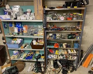 Clappers; Ext Cords; Timers; Electrical supplies; Tools; Garage Items