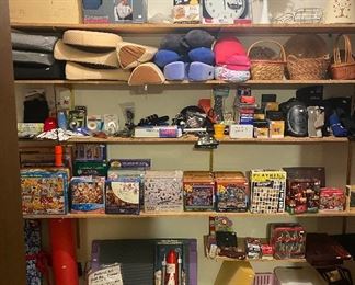 Puzzles; Games; Cushions; Golf Accessories; Medical Braces; Baskets