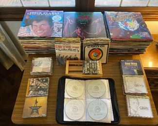 Record Albums; 45’s; Cassettes and CD’s; Zondervan Bible on CD's