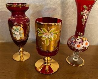 Made in Italy Hand-painted Murano Glassware