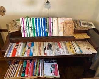 Vintage Sheet Music and Piano Books