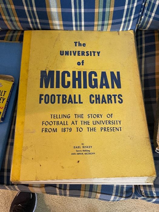 rare large the university of Michigan football charts book  