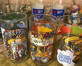 Vintage character glasses