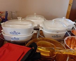 Blue cornflower bakeware Pyrex