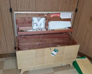 Lane cedar chest blond finish