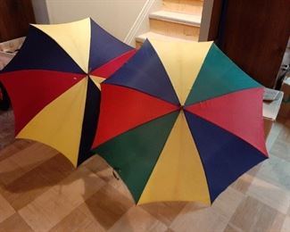 Vintage golf umbrellas 