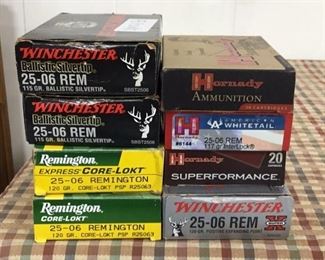 152 rounds 25-06 ammunition