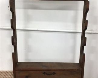 Vintage wood gun rack