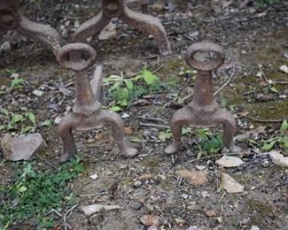 Antique Cast Iron  Andirons -                                     $650.00 or best offer.  Call 615-364-3726 to purchase or make offers and more information.