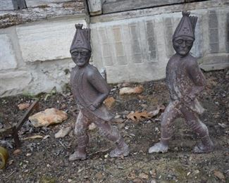 Antique Cast Iron  Prussian Soldier Andirons - Original                                                                           $1,500.00 or best offer.  Call 615-364-3726 to purchase or make offers and more information.