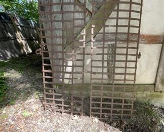 Italian Wine Gates from winery vineyard in Umbria. Shipped to the Dixons from Italy in 1993 from Italy with original hardware. Great for entrance to your cellar.                                                                                                          All offers considered.  Call 615-364-3726 to purchase or make offers and more information.                      