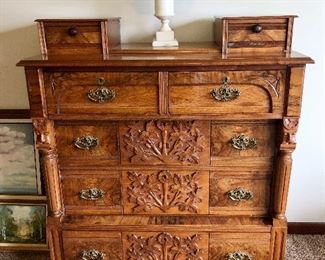 Beautiful Black Forest  Gentleman's Dresser 