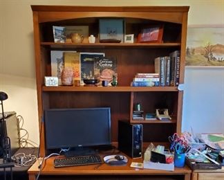 Desk and Computer, Books , Etc.