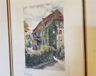 Signed Etching