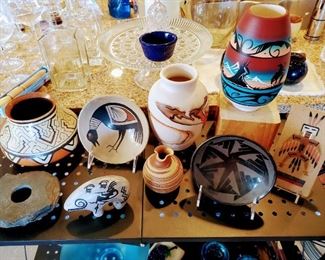 Native American Pottery , South West Pottery, Nemadji pottery vase,  Sand Art Picture