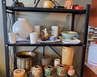 Wide variety collection of Art Pottery and Art Glass