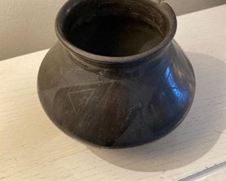 Blackware Pottery,  Puebloan,  Black on Black Pottery