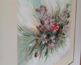3D floral "relief" painting