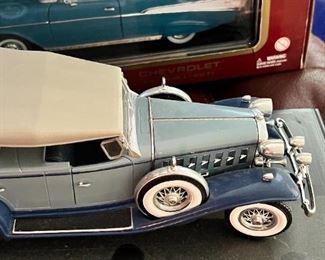 vintage model cars close up