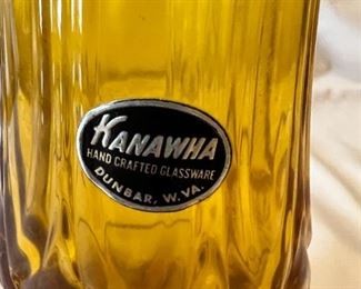 Kanawha vase label