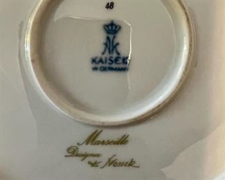 Kaiser pottery mark