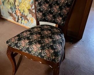 vintage. upholstered chair
