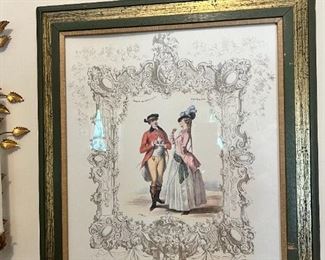 vintage framed print