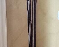 Beautiful Ornate Floor Lamp with a lovely elaborate design.  Light up any room in your home with this ornate and lovely floor lamp.

Measures about 78" tall with the base measuring 17" 