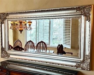 Beautiful Metallic Colored Wall Mirror. Gorgeous design on this mirror measuring about 80" x 41"