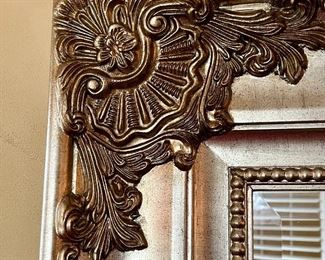 Beautiful Metallic Colored Wall Mirror. Gorgeous design on this mirror measuring about 80" x 41"