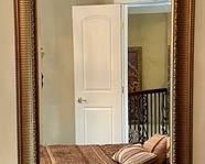 This magnificent mirror measures 31x56 inches. Enhance any room in your home with this beautiful mirror. 