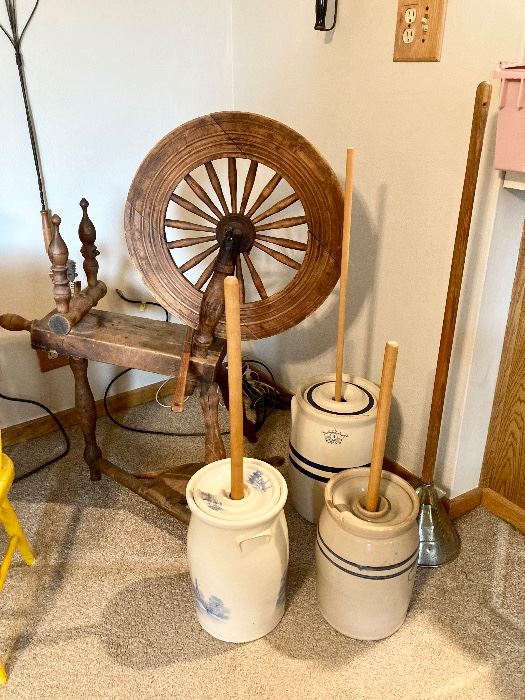 Butter churns crocks 