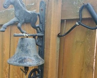 Iron Bell with horse 