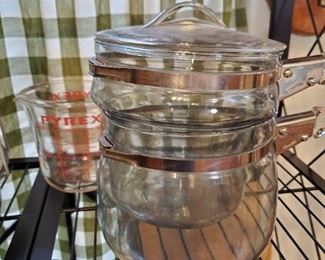 Pyrex Double Boiler and Measuring Cup 