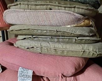 Variety of chair cushions 