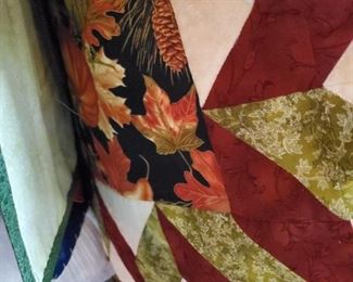 Fall and Winter Machine Quilted Decor. Tableclothes, runners, placemats, etc. 