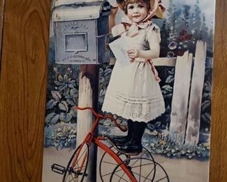 Domestic Sewing Tin Sign 