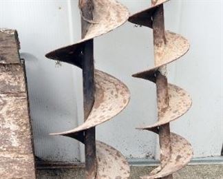 Auger Bits, 6" And 8" Both 3 Foot Tall, Qty 2 Total