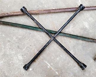 Nail Bars Qty 2, And 4 Way Tire Iron