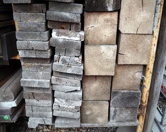 Dimensional Lumber Including 6" x 6" Cedar, 2" x 6" Construction Lumber, 2" x 2", 4" x 4" Fence Post, Stair Stringer And More, Contents Of Rack