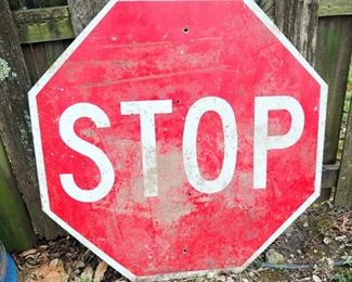 Metal Stop Sign 36.25" X 36. 25"