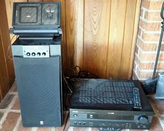 Yamaha Natural Sound AV Receiver With Remote Model 5440, Yamaha Sub Woofer System Model YST-SW205 And Sony Model APM-X5A Speaker
