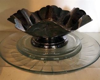 Silver Plate Serving Pieces including, Water Pitcher, Teapot, Covered Dish, Flatware And More