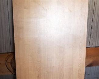 Butcher Block Style Laminate Table Top, Laminate On 3 Sides Only, 60.25" x 30" x 1"