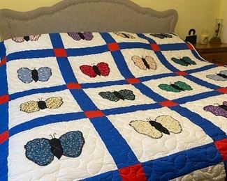 Butterfly king size quilt 