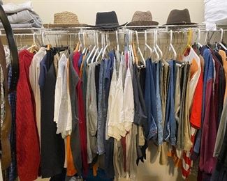 Mens Clothing Sizes range from medium to 3xl 