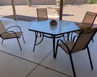 Patio Table And 4 Chairs And More